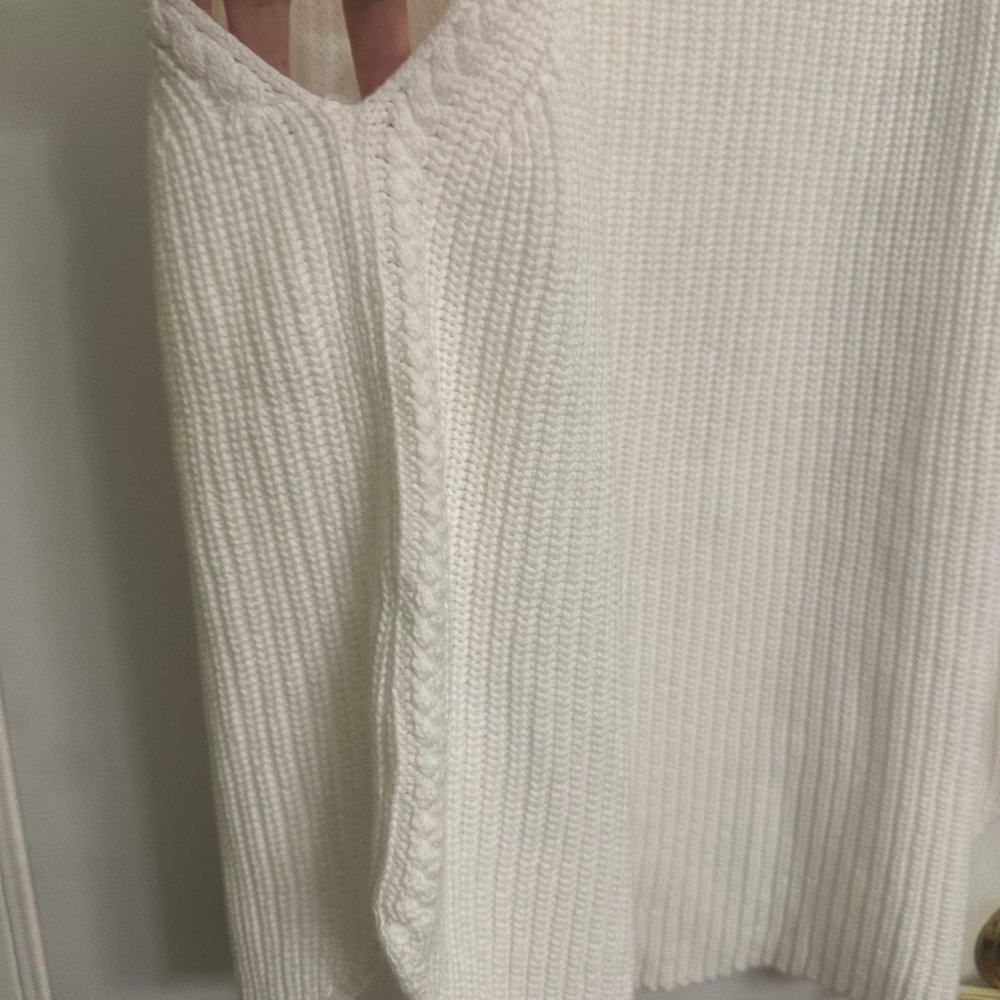 LOFT White Ribbed Tank Top - Picture 4 of 10